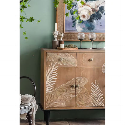 Wooden Display Cabinet Sideboard with Storage