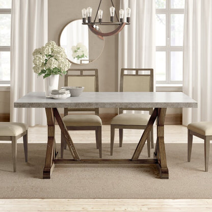 Broville Solid Wood Base Dining Table